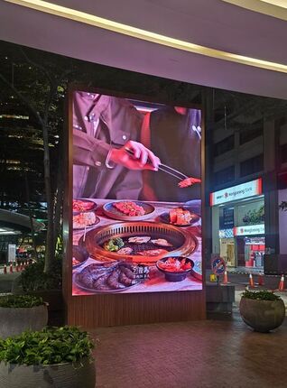 Outdoor LED Display Board installed at Mid Valley